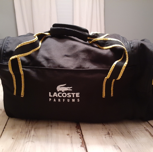 lacoste parfums duffle bag